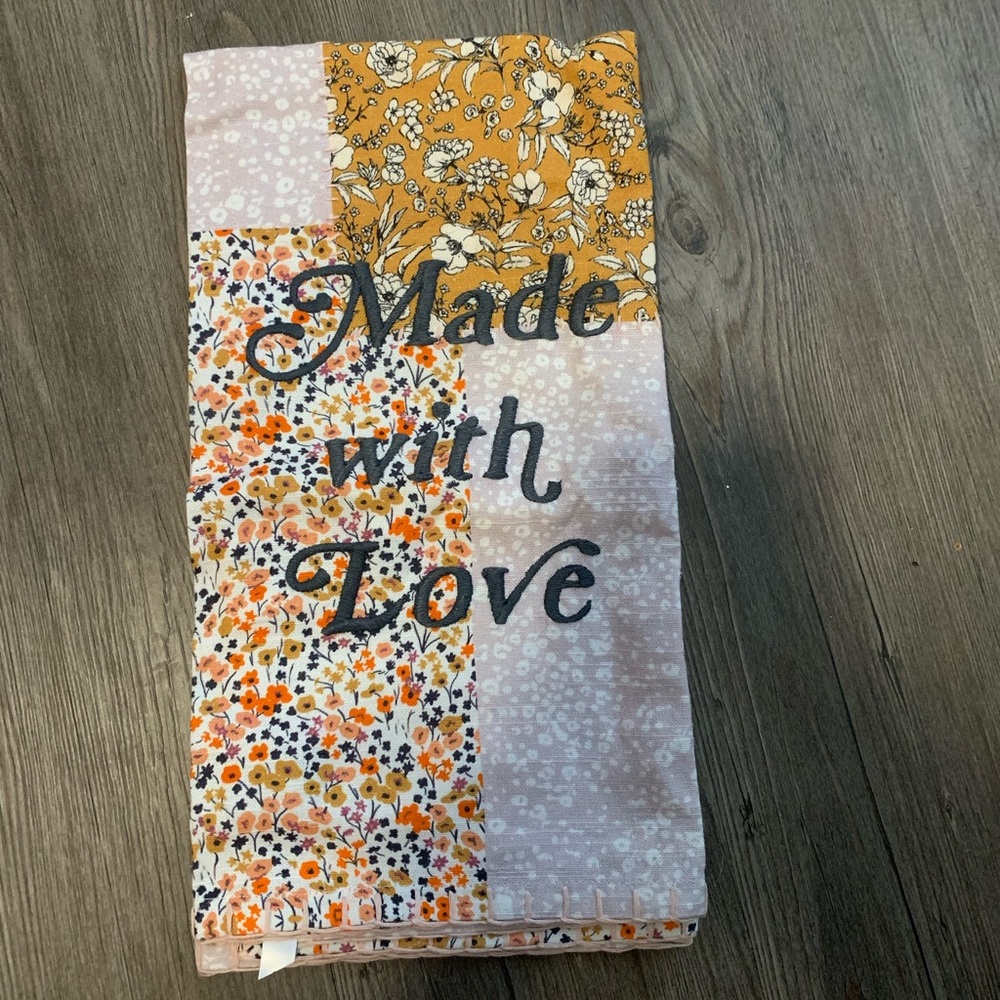 Made with Love Patchwork Towel